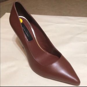 WHBM Olivia Rich MAHOGANY leather Pumps